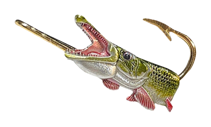 Hookits Alligator Gar Fishing Hook Hat Pin Clip Bass Pro Shops